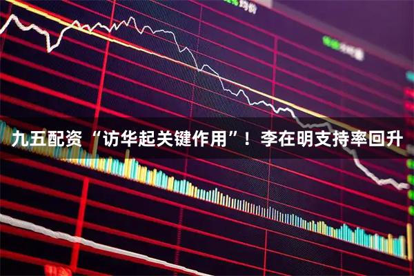 九五配资 “访华起关键作用”！李在明支持率回升