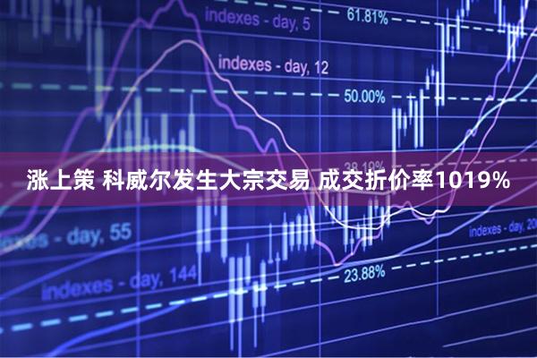 涨上策 科威尔发生大宗交易 成交折价率1019%