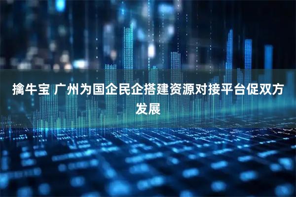 擒牛宝 广州为国企民企搭建资源对接平台促双方发展